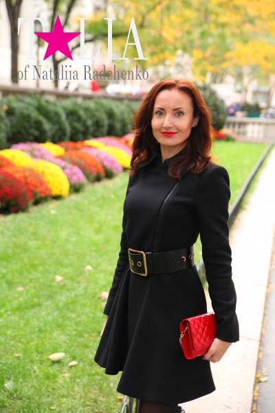 Нью-Йоркская Публичная библиотека осенью, Манхэттен, Нью-Йорк, США